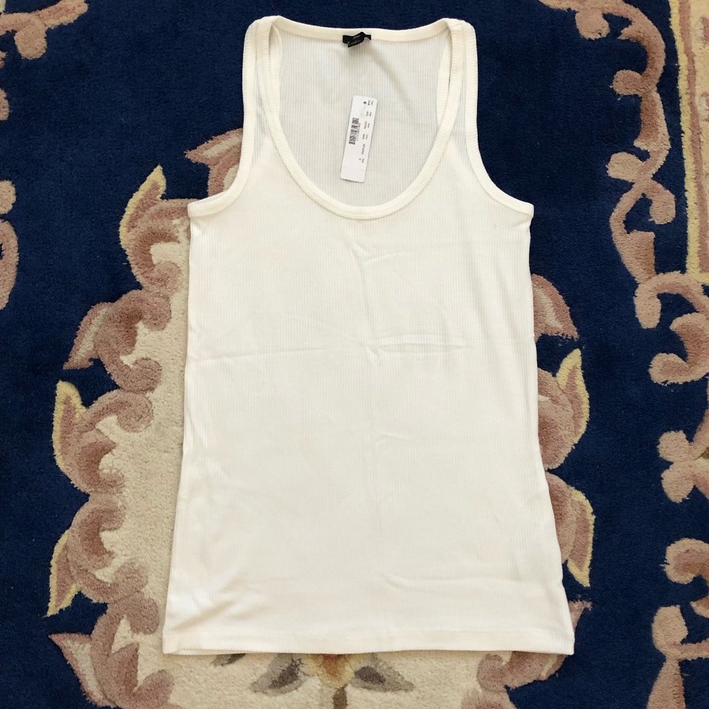 NWT J. Crew white tank top